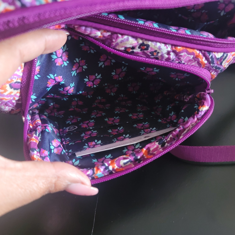 Vera Bradley Purple & Pink Floral Bum/Belt Bag - Picture 5 of 7